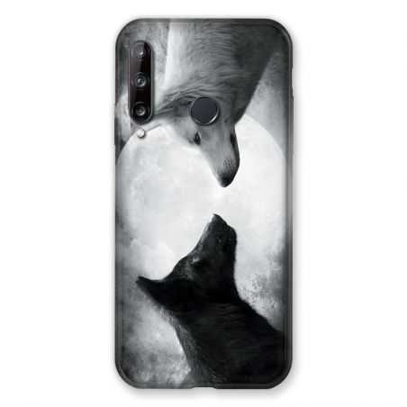 Coque Pour Huawei P40 Lite E Loup Duo