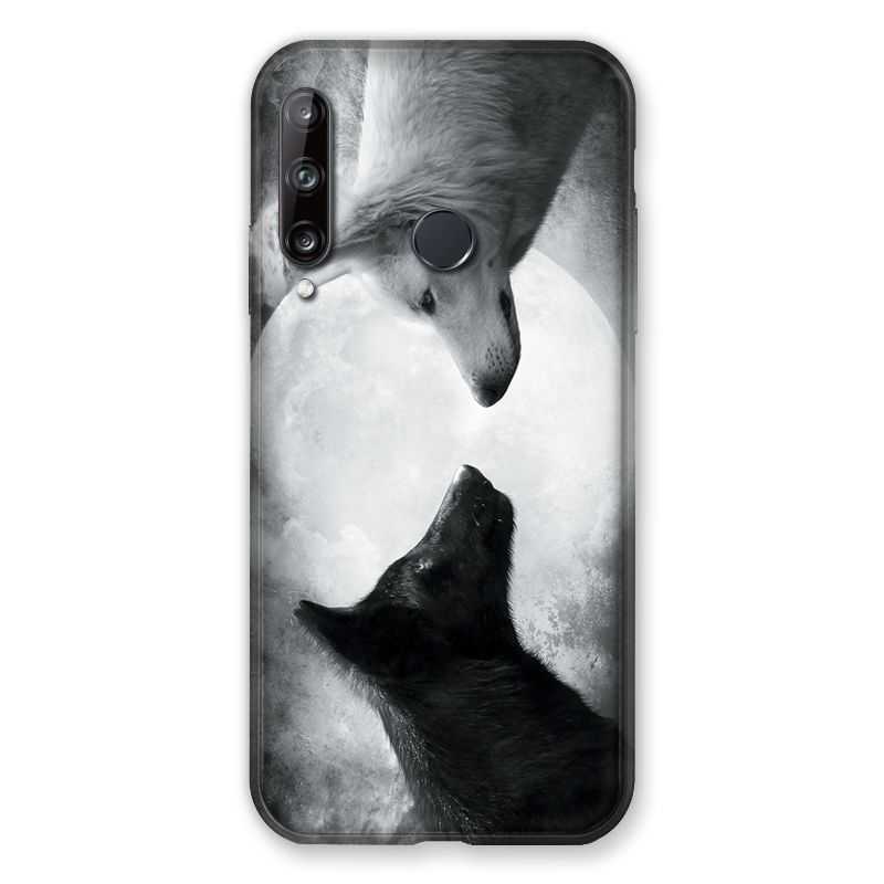 Coque Pour Huawei P40 Lite E Loup Duo
