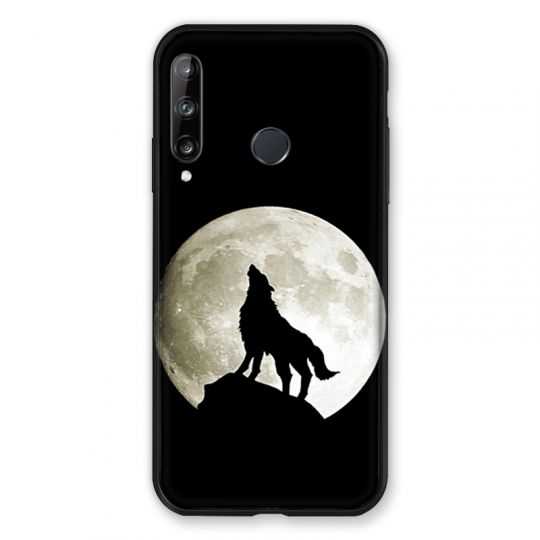 Coque Pour Huawei P40 Lite E Loup Noir