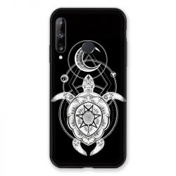 Coque Pour Huawei P40 Lite E Animaux Maori Tortue Noir