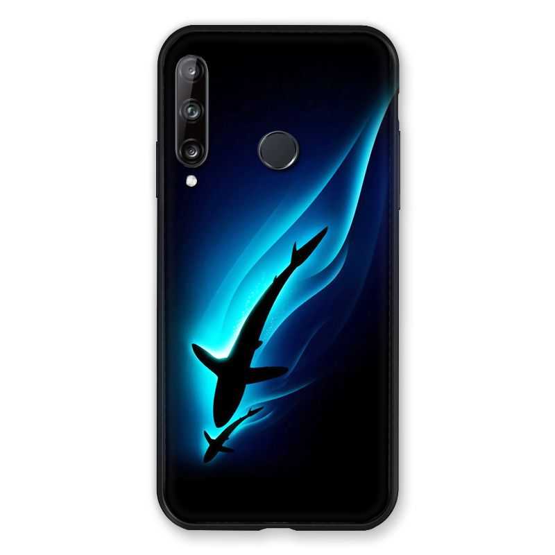 Coque Pour Huawei P40 Lite E Requin Noir