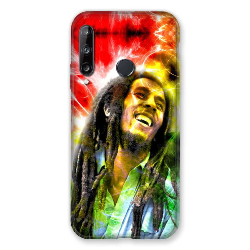 Coque Pour Huawei P40 Lite E Bob Marley Color