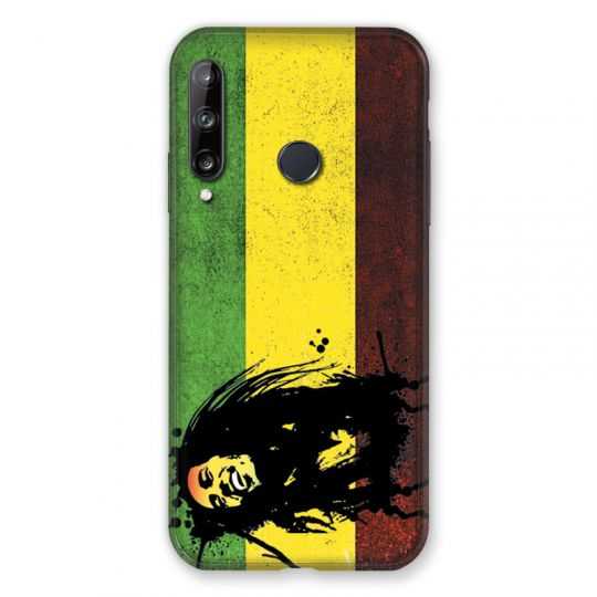 Coque Pour Huawei P40 Lite E Bob Marley Drapeau