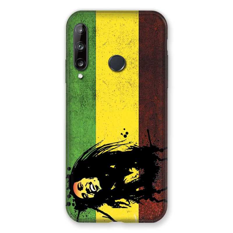 Coque Pour Huawei P40 Lite E Bob Marley Drapeau