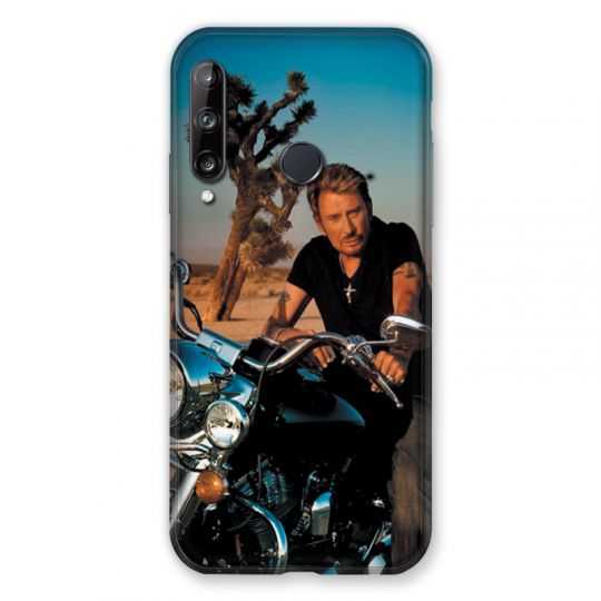 Coque Pour Huawei P40 Lite E Johnny Hallyday Moto