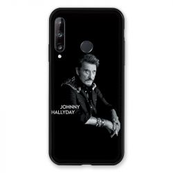 Coque Pour Huawei P40 Lite E Johnny Hallyday Noir