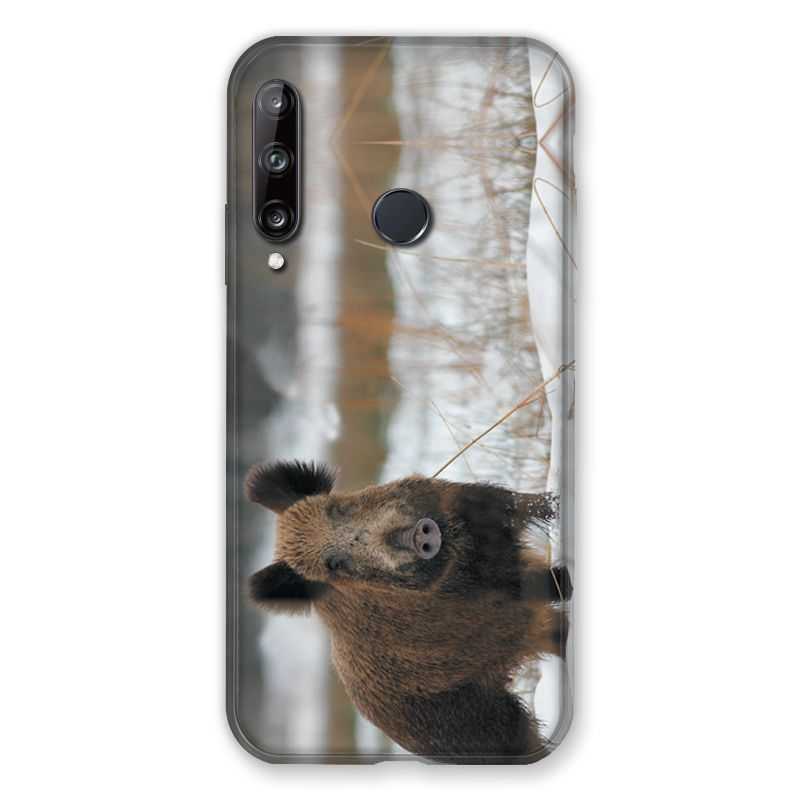 Coque Pour Huawei P40 Lite E Chasse Sanglier Neige
