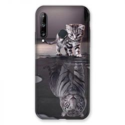 Coque Pour Huawei P40 Lite E Chat Reflet