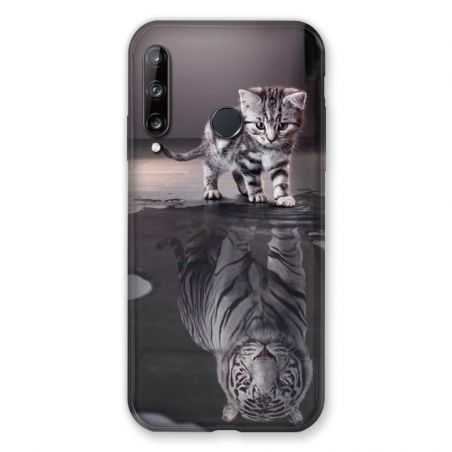 Coque Pour Huawei P40 Lite E Chat Reflet