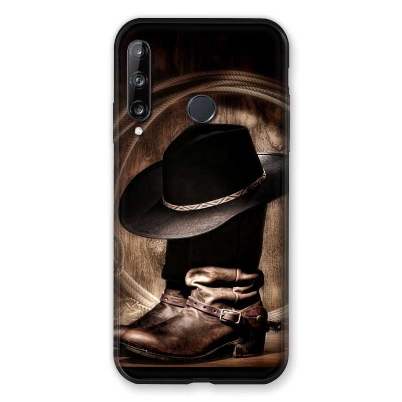 Coque Pour Huawei P40 Lite E Cow Boy Chapeau