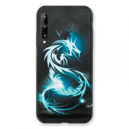 Coque Pour Huawei P40 Lite E Dragon Bleu