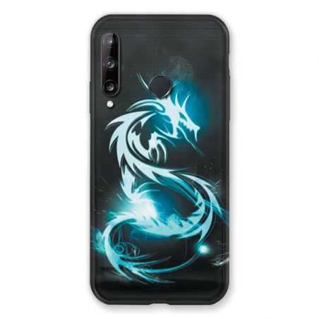 Coque Pour Huawei P40 Lite E Dragon Bleu
