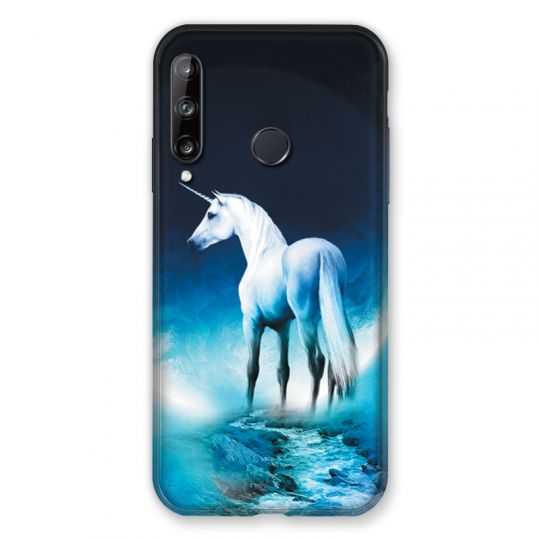 Coque Pour Huawei P40 Lite E Licorne Lune