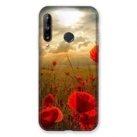 Coque Pour Huawei P40 Lite E Fleur Coquelicot