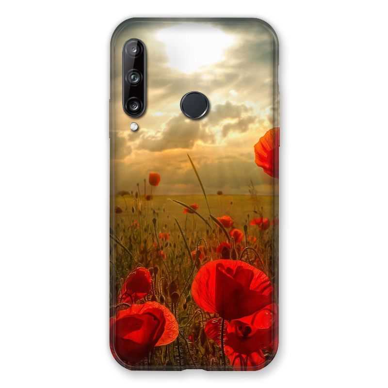 Coque Pour Huawei P40 Lite E Fleur Coquelicot