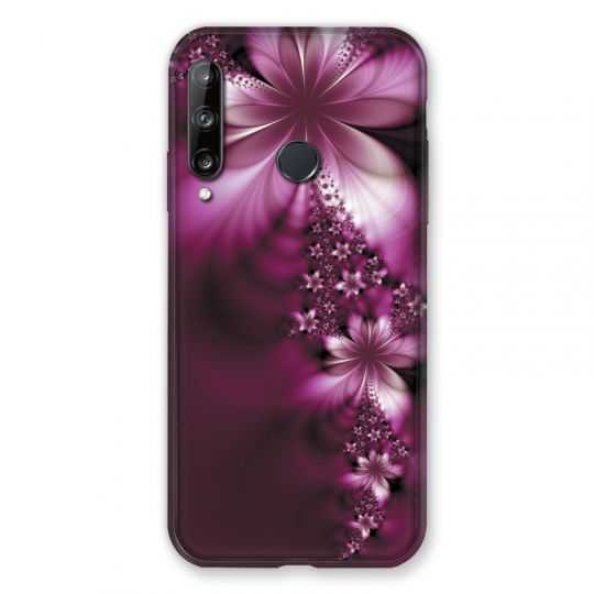 Coque Pour Huawei P40 Lite E Fleur Violette Montante