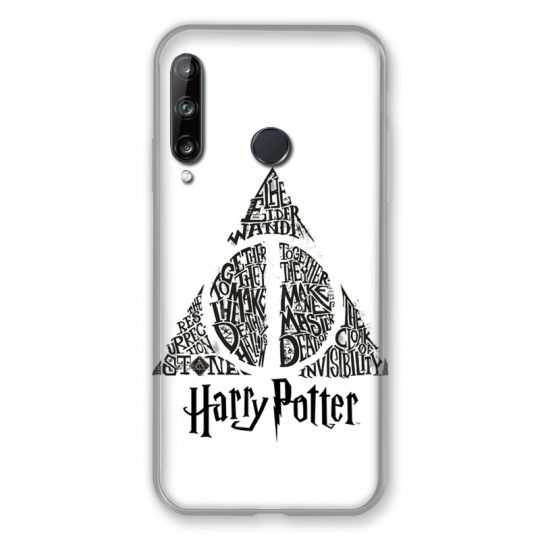 Coque Pour Huawei P40 Lite E WB License Harry Potter Triangle Blanc