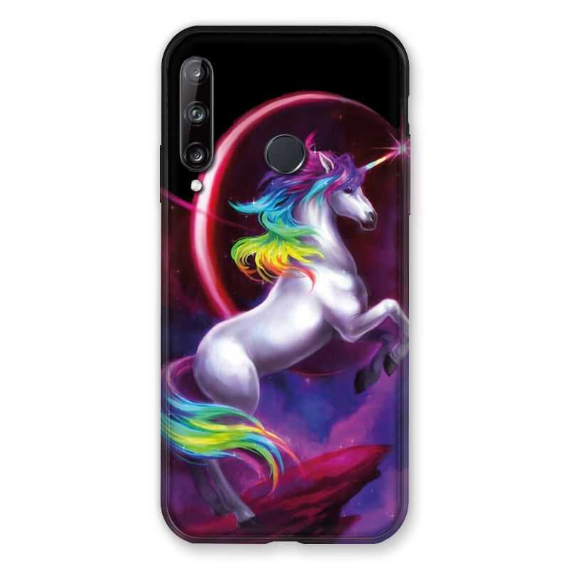 Coque Pour Huawei P40 Lite E Licorne Arc en ciel