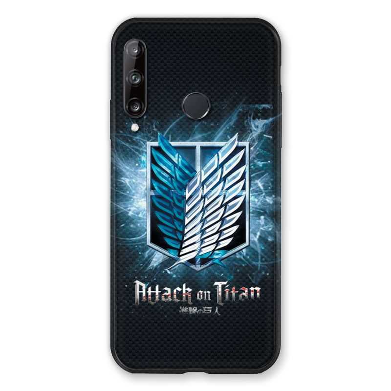 Coque Pour Huawei P40 Lite E Manga Attaque Titans Noir