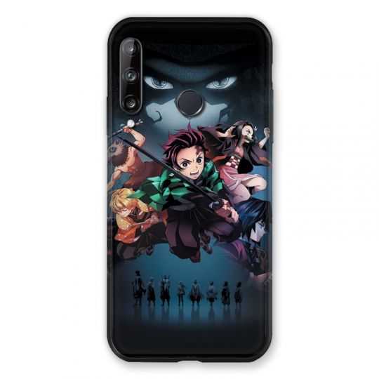 Coque Pour Huawei P40 Lite E Manga Demon Slayer Noir