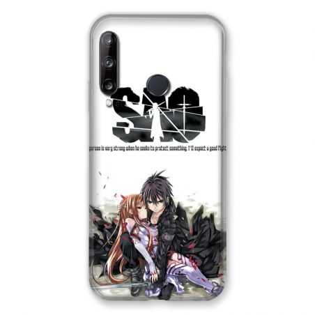 Coque Pour Huawei P40 Lite E Manga SAO sword Art Online Blanc
