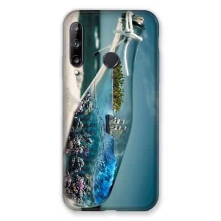 Coque Pour Huawei P40 Lite E Mer Bouteille