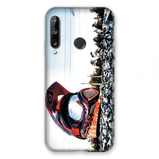 Coque Pour Huawei P40 Lite E Moto Casque Cross