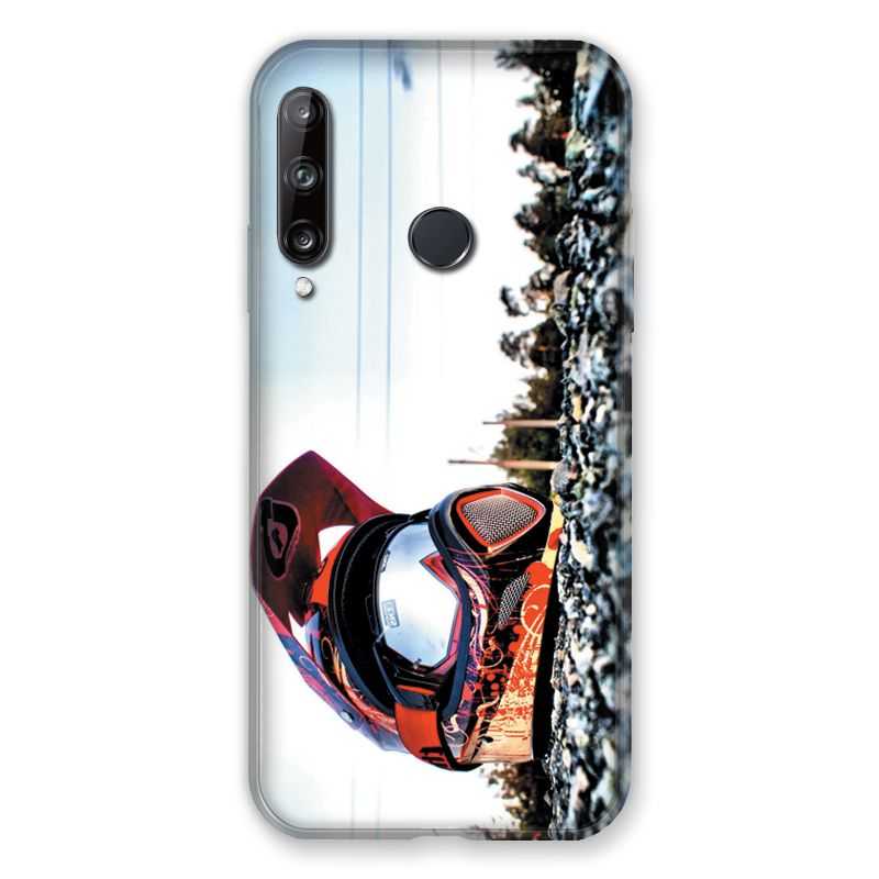 Coque Pour Huawei P40 Lite E Moto Casque Cross