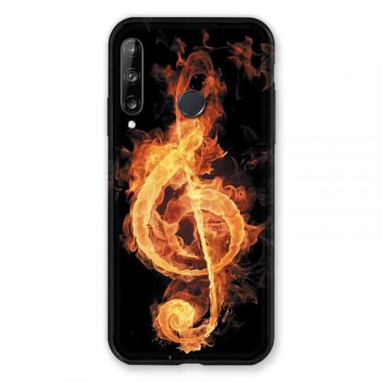 Coque Pour Huawei P40 Lite E Musique Clé Sol Feu N