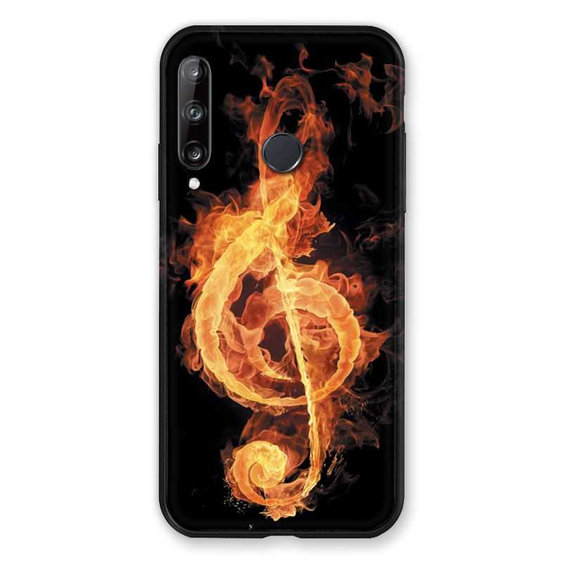 Coque Pour Huawei P40 Lite E Musique Clé Sol Feu N