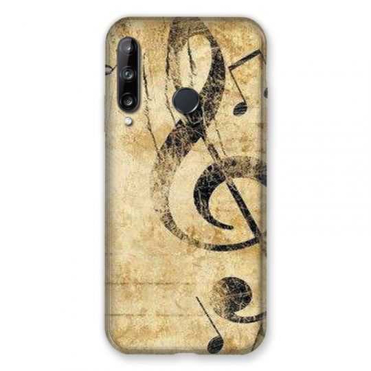 Coque Pour Huawei P40 Lite E Musique Clé Sol Vintage