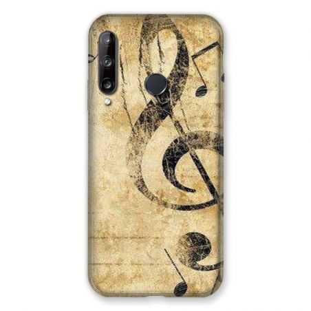 Coque Pour Huawei P40 Lite E Musique Clé Sol Vintage
