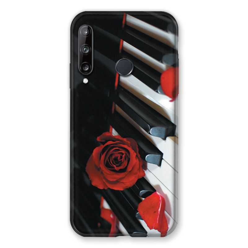 Coque Pour Huawei P40 Lite E Musique Rose Piano