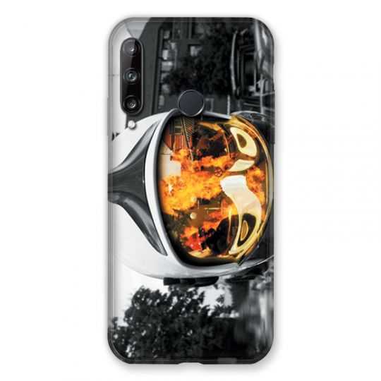 Coque Pour Huawei P40 Lite E Pompier Casque Feu