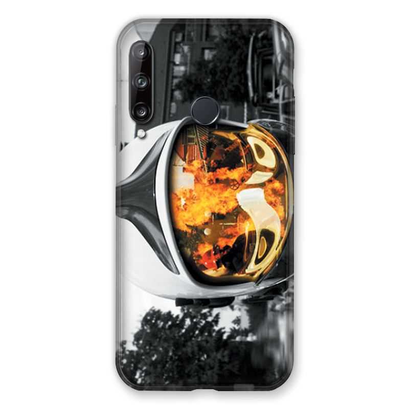 Coque Pour Huawei P40 Lite E Pompier Casque Feu