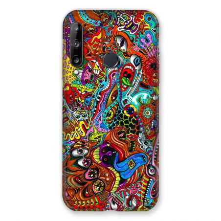 Coque Pour Huawei P40 Lite E Psychedelic Yeux