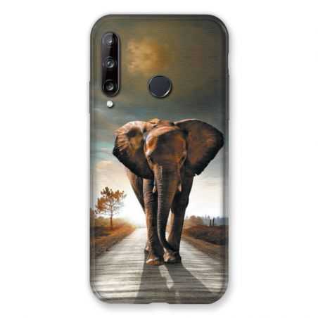 Coque Pour Huawei P40 Lite E Savane Elephant Route