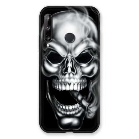 Coque Pour Huawei P40 Lite E Tete de Mort Fume