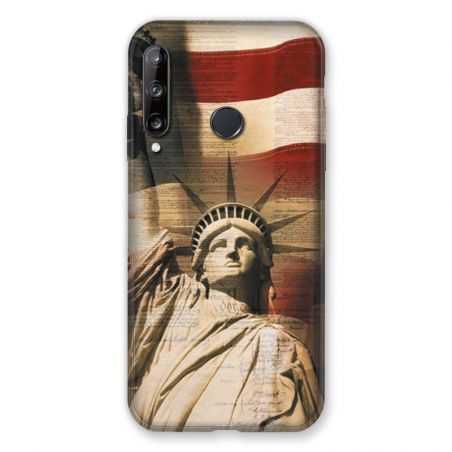 Coque Pour Huawei P40 Lite E Amerique USA Statue liberté