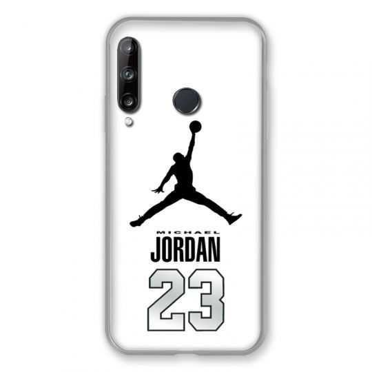 Coque Pour Huawei P40 Lite E Jordan 23 Blanc