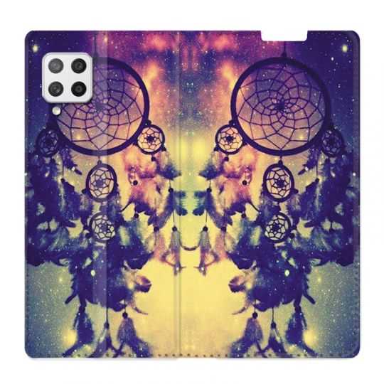 Housse Cuir Portefeuille Pour Samsung Galaxy A12 Attrape Reve Colore