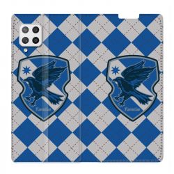 Housse Cuir Portefeuille Pour Samsung Galaxy A12 WB License Harry Potter Ravenclaw