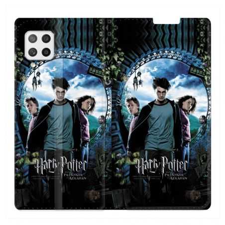 Housse Cuir Portefeuille Pour Samsung Galaxy A12 WB License Harry Potter Azkaban