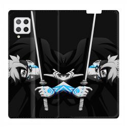 Housse Cuir Portefeuille Pour Samsung Galaxy A12 Manga Boruto Epée