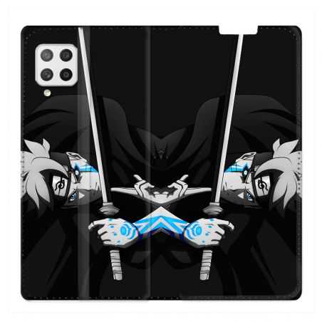 Housse Cuir Portefeuille Pour Samsung Galaxy A12 Manga Boruto Epée