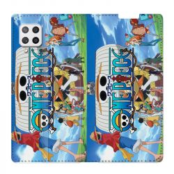 Housse Cuir Portefeuille Pour Samsung Galaxy A12 Manga One Piece Sunny