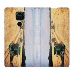 Housse Cuir Portefeuille Pour Xiaomi Redmi Note 9S / 9 Pro Agriculture Moissonneuse