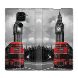 Housse Cuir Portefeuille Pour Xiaomi Redmi Note 9S / 9 Pro Angleterre London Bus