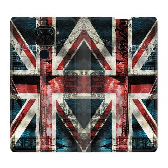 Housse Cuir Portefeuille Pour Xiaomi Redmi Note 9S / 9 Pro Angleterre UK Jean's