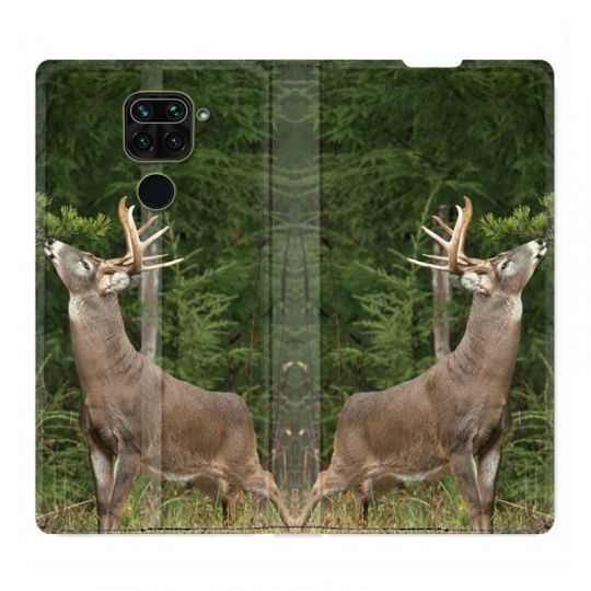 Housse Cuir Portefeuille Pour Xiaomi Redmi Note 9S / 9 Pro Cerf